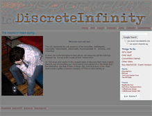 Tablet Screenshot of discreteinfinity.com